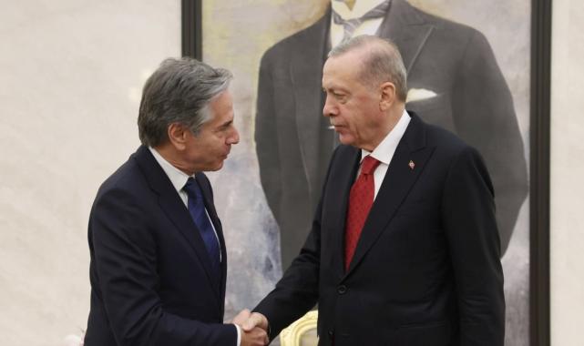 Cumhurbaşkanı Erdoğan, ABD Dışişleri Bakanı Blinken'ı kabul etti