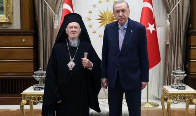 Cumhurbaşkanı Erdoğan, Patrik Bartholomeos ile görüştü