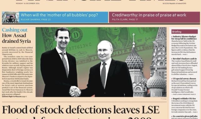 Financial Times ortaya çıkardı: Esad 21 uçuşla 'tonlarca' parayı Rusya'ya kaçırdı