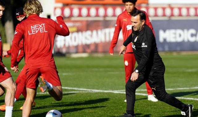 Galatasaray yönetimi tam kadro idmanı takip etti