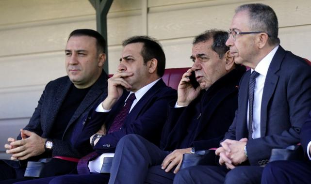 Galatasaray yönetimi tam kadro idmanı takip etti