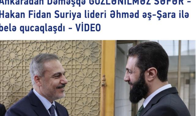 Hakan Fidan'ın  Şam ziyareti dünya basınında geniş yankı buldu