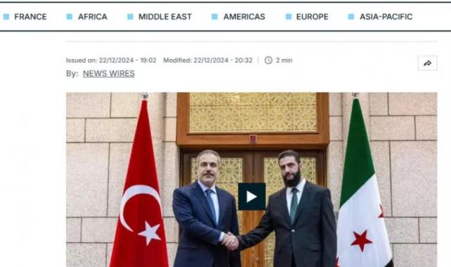 Hakan Fidan'ın  Şam ziyareti dünya basınında geniş yankı buldu