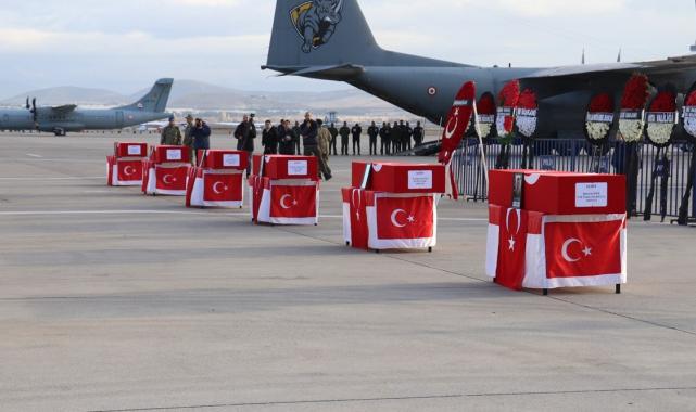 Helikopter kazası şehitlerimiz memleketlerine uğurlandı
