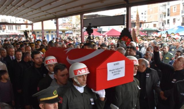 Isparta şehitleri için cenaze töreni düzenlendi