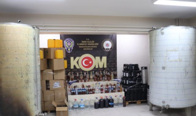 İzmir'de yılbaşı öncesi emniyetten 41 ayrı sahte alkol operasyonu