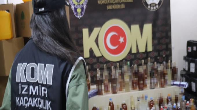 İzmir'de yılbaşı öncesi emniyetten 41 ayrı sahte alkol operasyonu