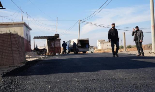 Münbiç'e giden yolların onarımına başlandı!