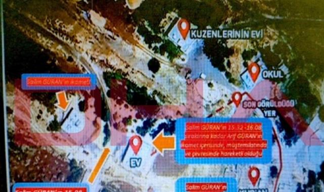 Narin cinayetinde Salim Güran'ın "adımları" dava dosyasında