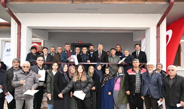 Osmaniye'de 50 köy evi daha hak sahiplerine teslim edildi