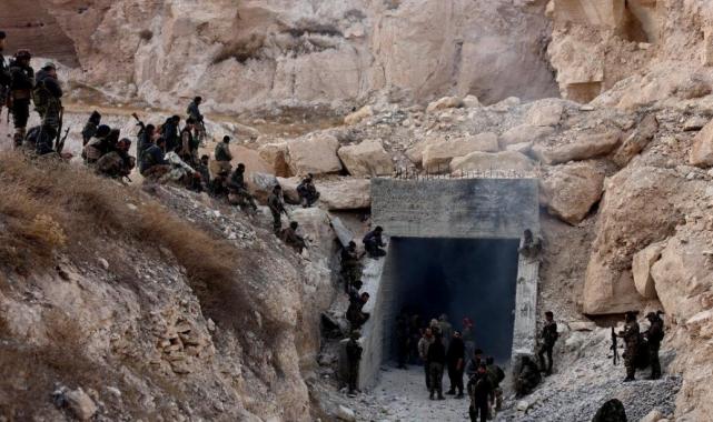 PKK'dan kurtarılan Münbiç'te araçların girebileceği büyüklükte tüneller bulundu