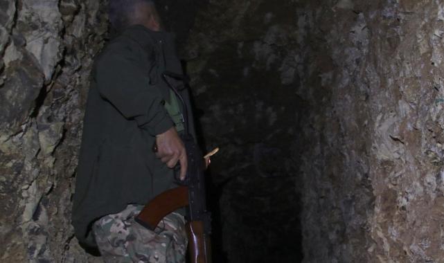 PKK'dan kurtarılan Münbiç'te araçların girebileceği büyüklükte tüneller bulundu