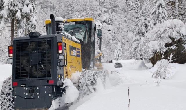 Rize’de 38 köy yolu ulaşıma kapandı