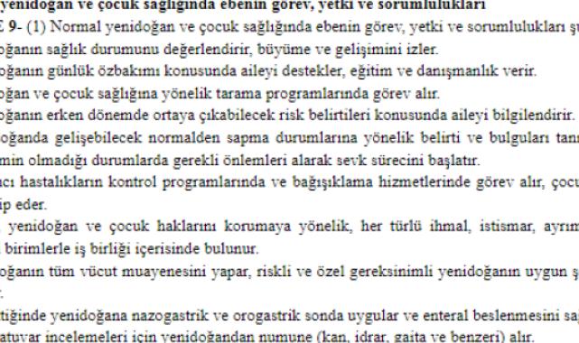 Sağlık Bakanlığı'ndan 'Ebelik Yönetmeliği'