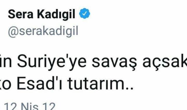 Sera Kadıgil'in Suriye sözleri yeniden gündem oldu