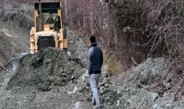 Çorum'da iki köyü birbirine bağlayan yol yarım asır sonra eski günlerine dönüyor