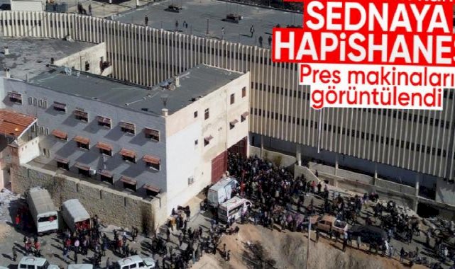 Esad rejiminin "ölüm kampı" Sednaya Hapishanesi'ndeki pres makinaları görüntülendi