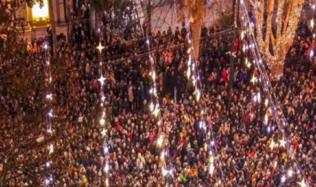 Gürcistan’da AB eylemleri sürüyor