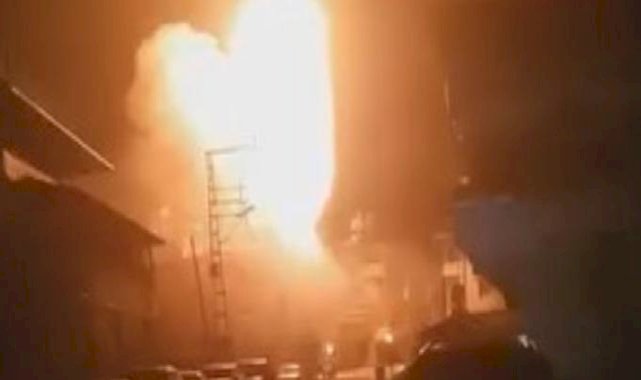 Hatay'da patlayan trafo korkuttu