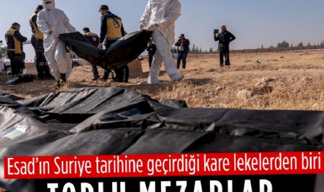 Suriye'de toplu mezarlar yaşanan vahşeti gün yüzüne çıkartıyor