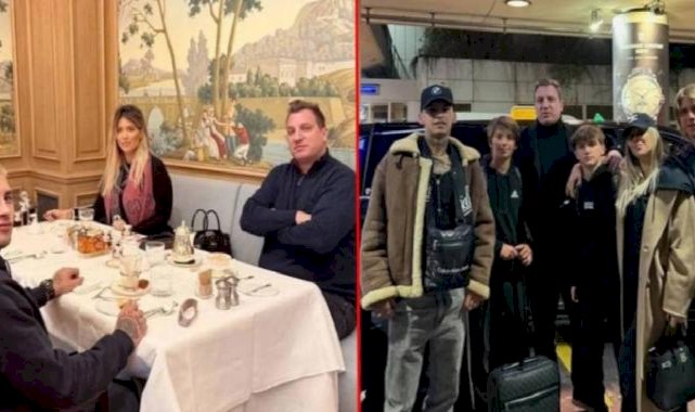 Wanda Nara eski kocası Maxi Lopez ve yeni sevgili L-Gante'yle bir araya geldi