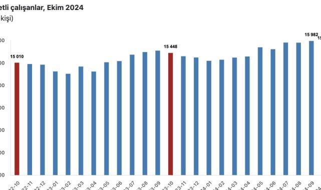 TÜİK: Ücretli çalışan sayısı yıllık yüzde 2,5 arttı