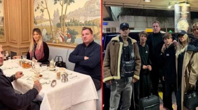 Wanda Nara eski kocası Maxi Lopez ve yeni sevgili L-Gante&#039;yle bir araya geldi