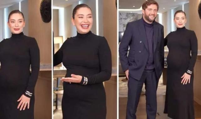 8 aylık hamile! Oyuncu Neslihan Atagül çekimde