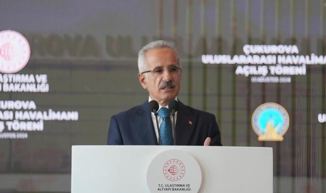 Abdulkadir Uraloğlu: Çukurova Uluslararası Havalimanı'nın yolcu sayısı 2 milyonu aştı