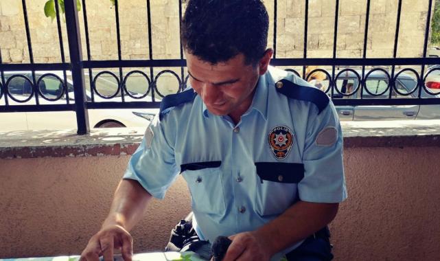 Adana'da ailesini katleden polis memurunun güvercin kurtardığı görüntüler ortaya çıktı