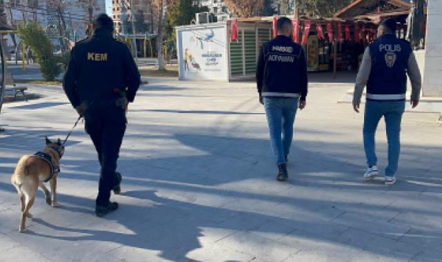 Adıyaman'da narkotikten 'Cadı'lı denetim