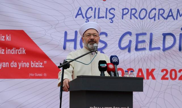 Ali Erbaş: Neslimizi, çocuklarımızı güzel ahlakla yetiştireceğiz