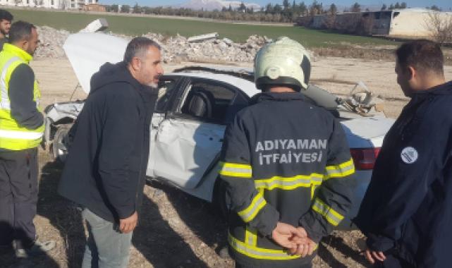 Araç muayene istasyonunda kaza!