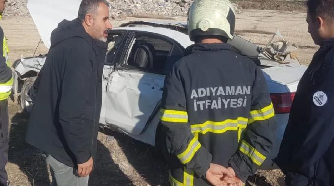 Araç muayene istasyonunda kaza!