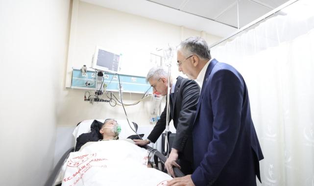 Çalışma ve Sağlık bakanları otel yangınında yaralananları ziyaret etti