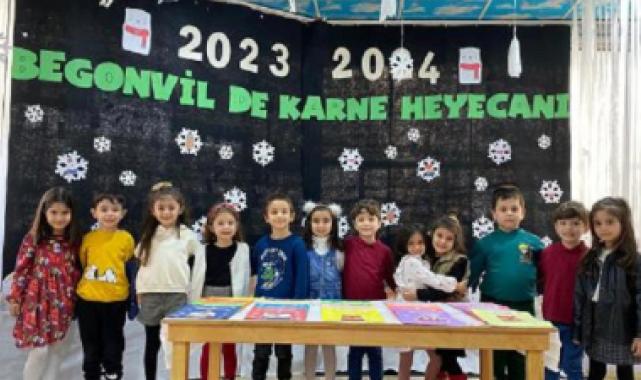 Çocukların karne heyecanına ortak oldular