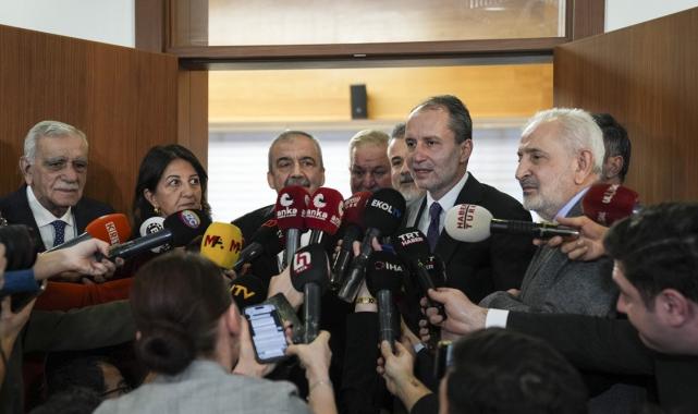 Fatih Erbakan, DEM Parti heyetiyle görüştü