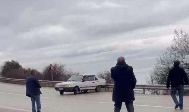 Isparta'da takla atan otomobildeki yolcu kazayı gülerek anlattı