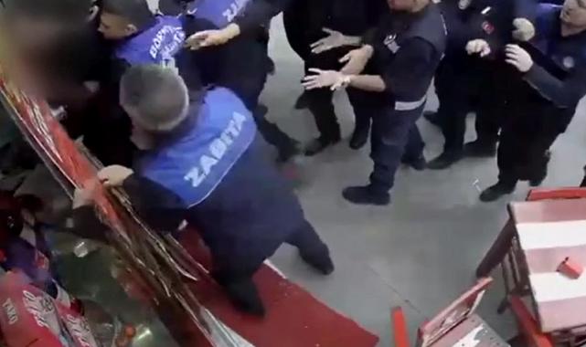 İzmir'de esnaf ile zabıtalar birbirine girdi