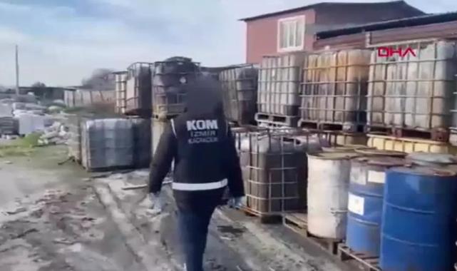 İzmir'de kaçakçılık operasyonu: 250 ton kaçak akaryakıt ele geçirildi