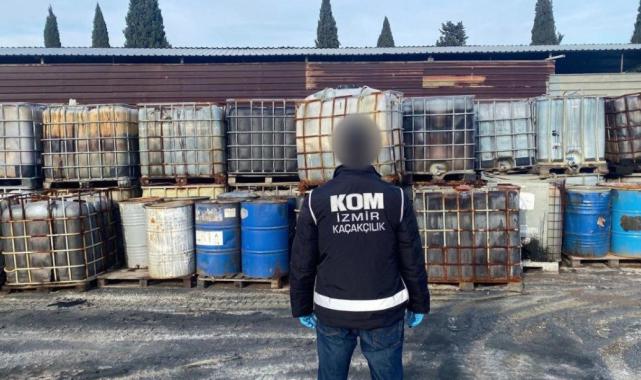 İzmir'de kaçakçılık operasyonu: 250 ton kaçak akaryakıt ele geçirildi