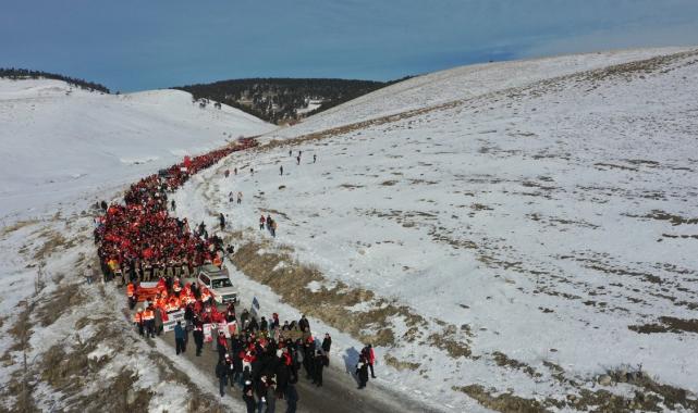Kars'ta Sarıkamış Şehitleri için yürüyüş düzenlendi