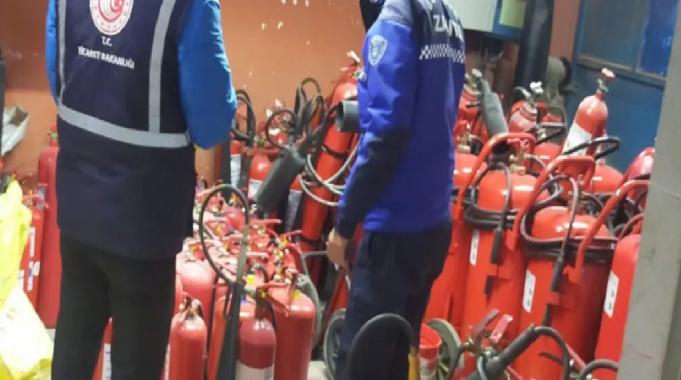 Kocaeli Zabıtası'ndan yangın tüpü fiyatlarına sıkı denetim