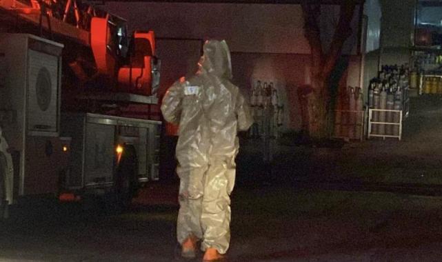 Kocaeli'de gaz dolum tesisindeki sızıntı ekipleri harekete geçirdi