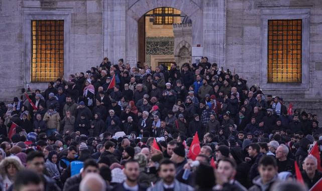 Milyonlar Galata'ya akın etti: Gazze'deki katliama "Dur" de!