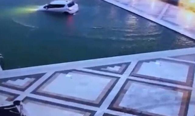 Muğla'da iş insanı otomobiliyle otel havuzuna düştü