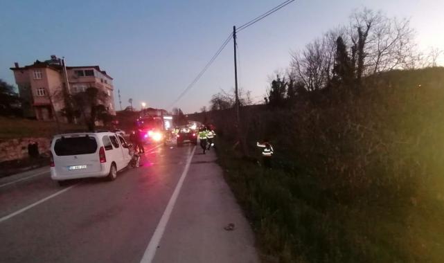 Ordu'da yola çıkan yaya, kazaya neden oldu