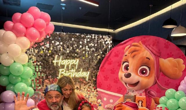 Oyuncu Şevket Çoruh'un kızı Turna 5 yaşında! Parti karelerine yorum yağdı