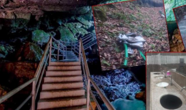 Sarıkaya mağarasının hali içler acısı