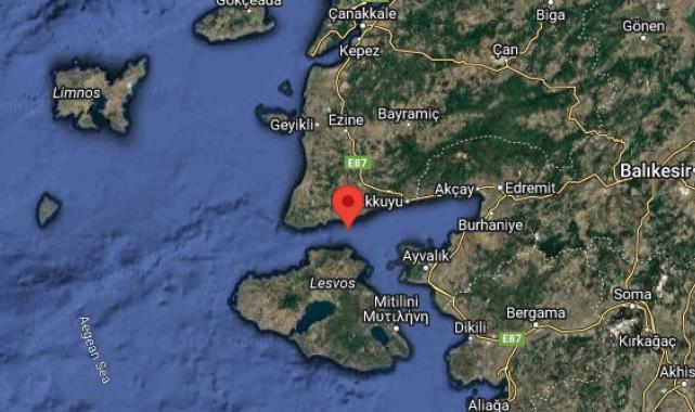 SON DAKİKA! Çanakkale Ayvacık açıklarında 5.2 büyüklüğünde deprem